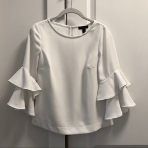J. Crew Tiered Bell-Sleeve Top